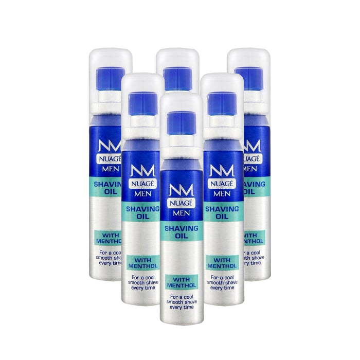 Nuage MEN Shaving Oil Menthol Pre Shave with Pump 25ml (6 Pack)