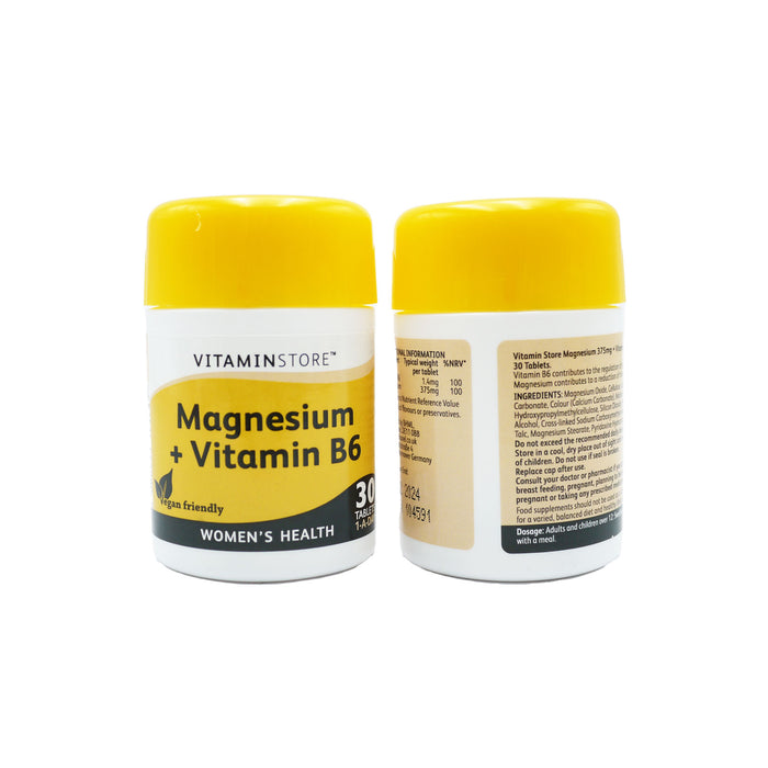 VITAMIN STORE MAGNESIUM & VITAMIN B6 30's