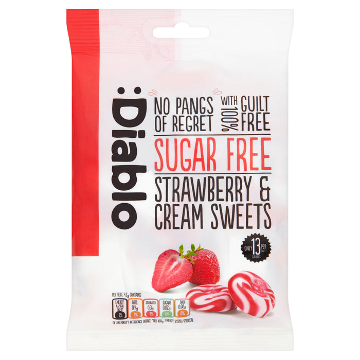 DIABLO Sugar Free STRAWBERRY & CREAM SWEET 75gm