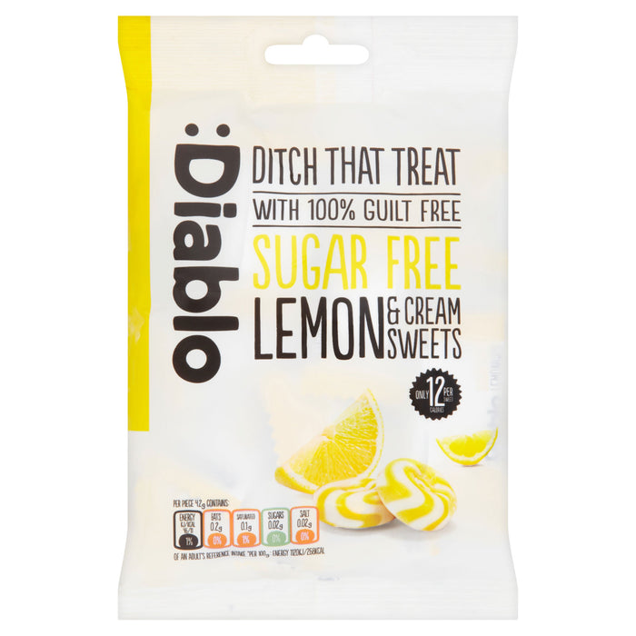 DIABLO Sugar Free SWEETS LEMON & CREAM 75gm