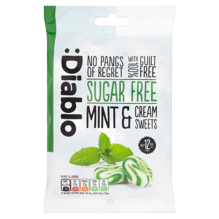 DIABLO Sugar Free SWEETS MINT & CREAM 75gm