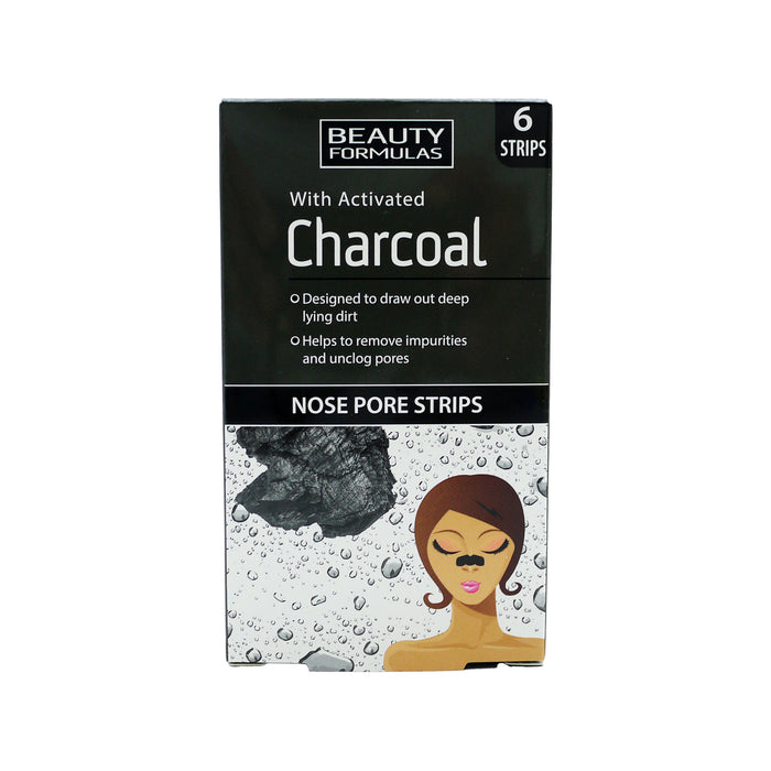 Beauty Formulas Charcoal Nose Pore Strips 6's x 1