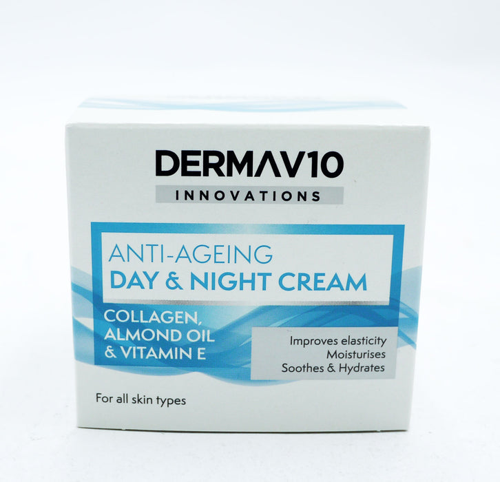 Derma V10 Innovations Day/Night Collagen Cream 50ml x 3