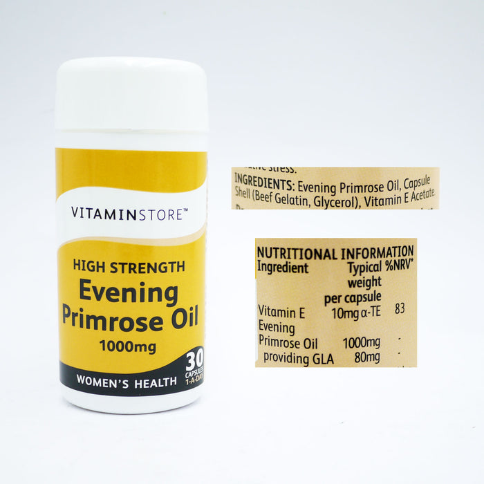 VITAMIN STORE EVENING PRIMROSE 1000MG 30's