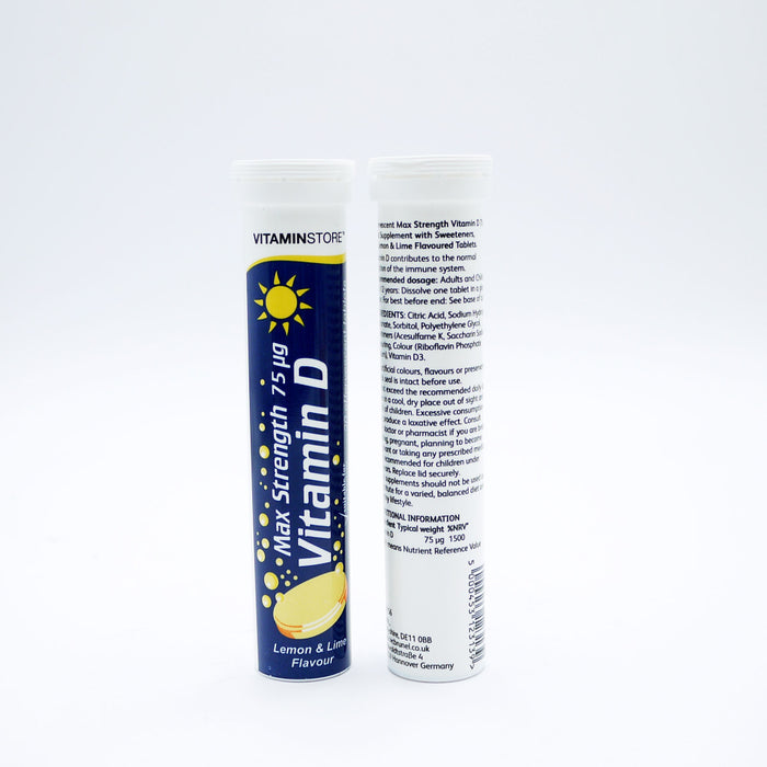 VITAMIN STORE EFFERVESCENT VITAMIN D 20's