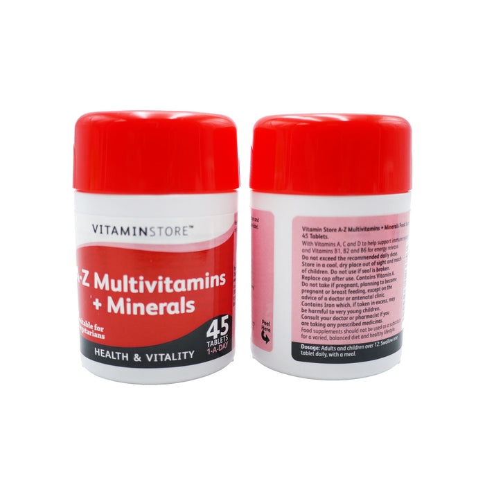 VITAMIN STORE A-Z MULTI VITAMINS + MINERALS 45's