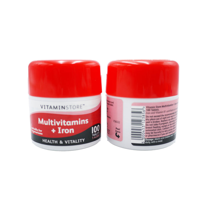 VITAMIN STORE MULTI VITAMINS & IRON TAB 100's