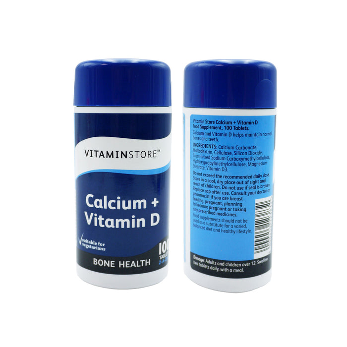 VITAMIN STORE CALCIUM VITD 400MG TABLETS 100's