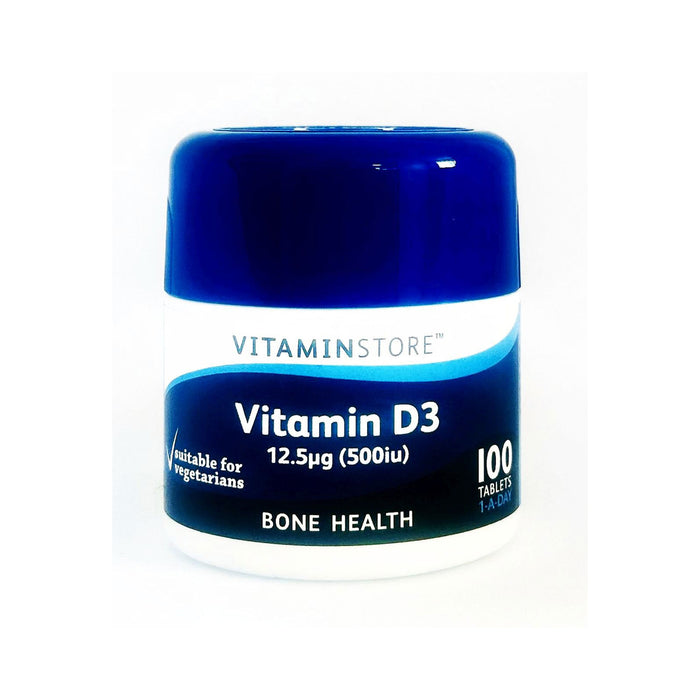 VITAMIN STORE VITAMIN D3 12.5UG TABLETS 100's