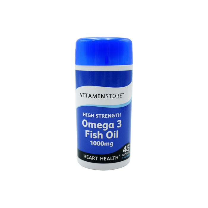 VITAMIN STORE HIGH STRENGTH 1000MG OMEGA 3 FISH OIL 45's