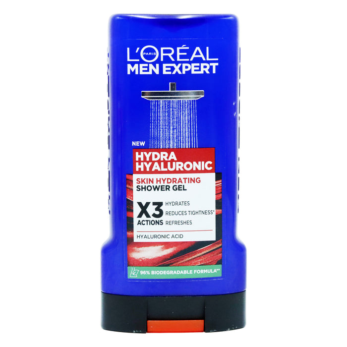 L'OREAL MEN EXPERT SHOWER GEL HYALURONIC 300ML x 6