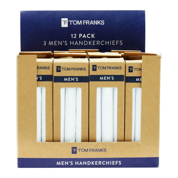 HANKIES MENS BOXED 3 HANDKERCHIEFS