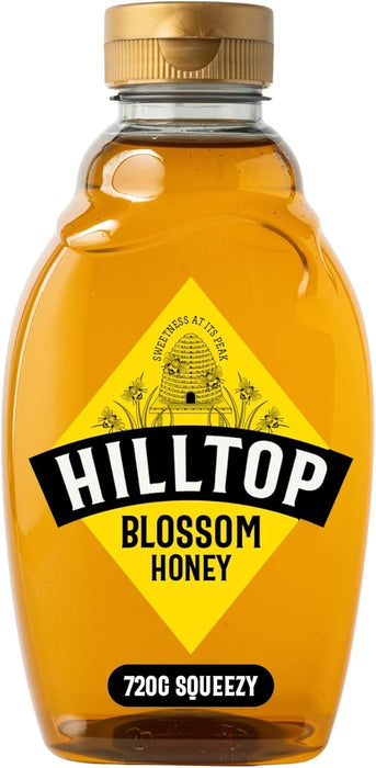 Hilltop Blossom Honey 720g Squeezy Bottle | Premium Quality | Dairy Nut and Gluten Free | Pack of 3