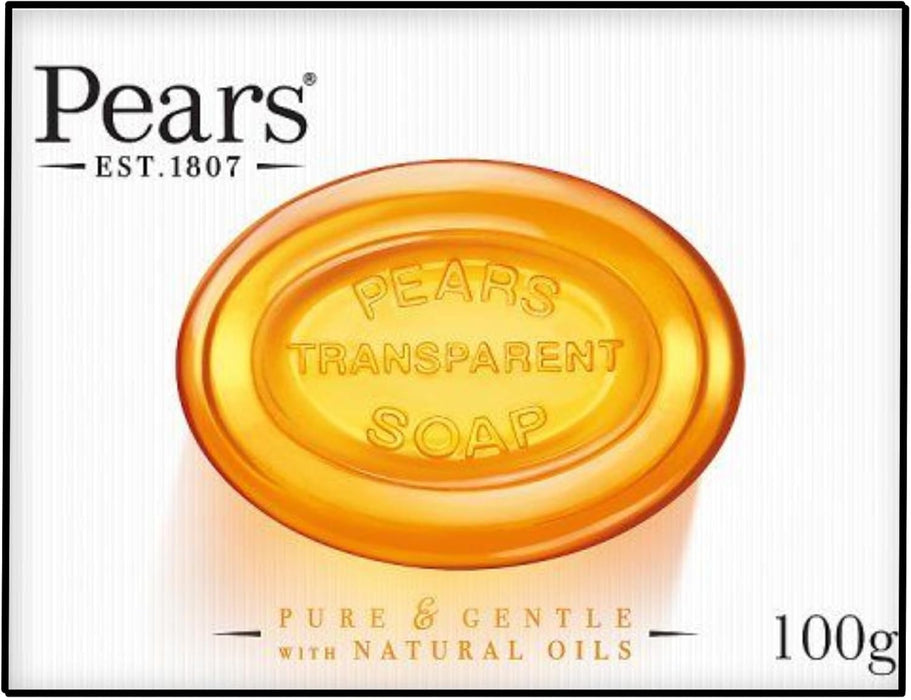 Pears Transparent Soap 125gm x 3 - Enriched with Pure Glycerin & Natural Oils - For All Ages