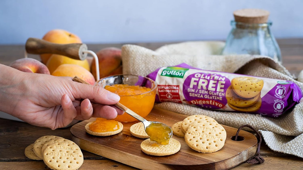 Gullon Gluten Free Orange Oat Biscuits with Fruit 180gm