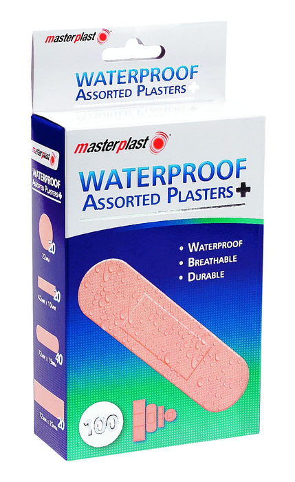 Master Plast Waterproof Plasters – 100 Pack