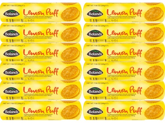 Bolands Lemon Puff Biscuits 200 g (Pack of 12)