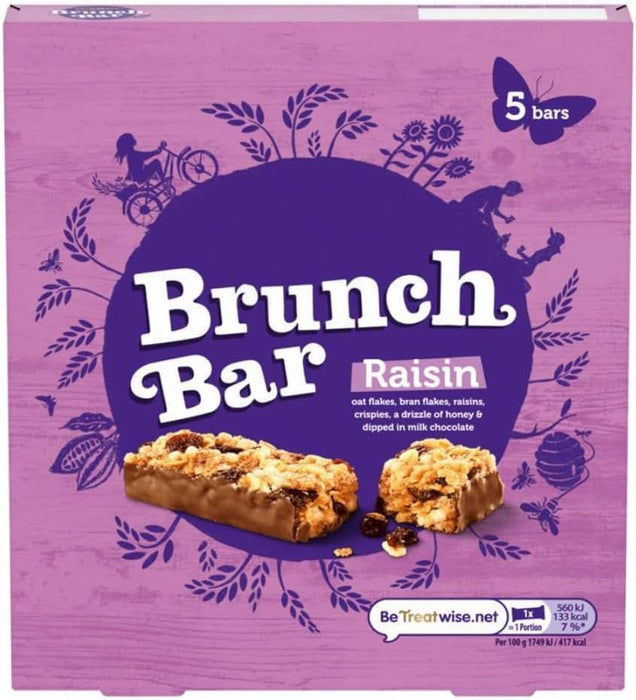 Cadbury Brunch Cereal Bars 5Pack Raisin 140gm