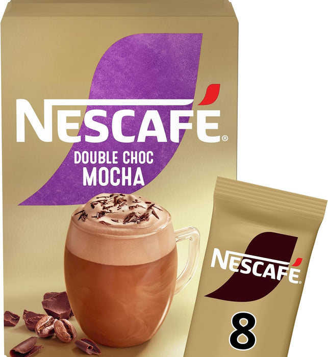 Nescafe Frothy Double Chocolate Mocha Sachets 8 Pack x 3