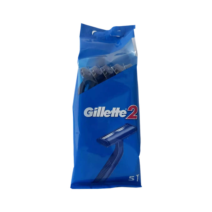 Gillette 2 Disposable Razor-Pack of 5 Razors