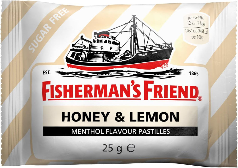 Fisherman's Friend Honey & Lemon Sugar Free Lozenges 25gm - Make your own Selection