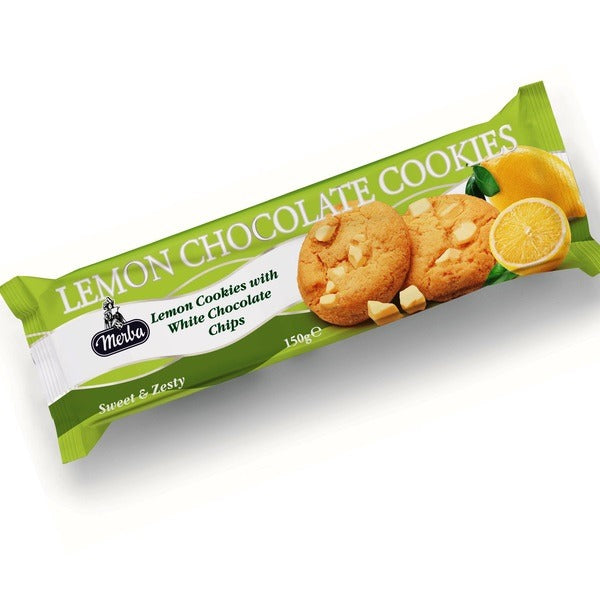 Merba White Chocolate & Lemon Cookies 150gm