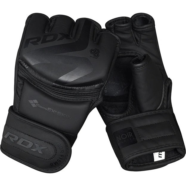 RDX F15 Noir MMA Training Gloves - GRAPPLING GLOVE F15 MATTE BLACK