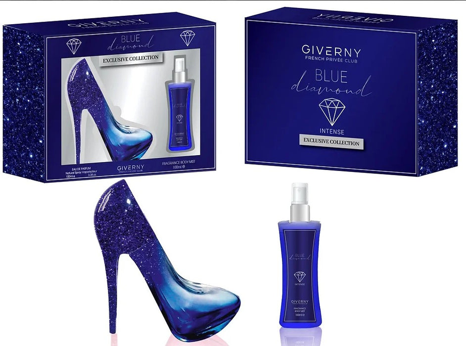 BLUE DIAMOND - 2PCS Gift Set - 100ml EAU DE PARFUM 100ML BODY MIST x 1