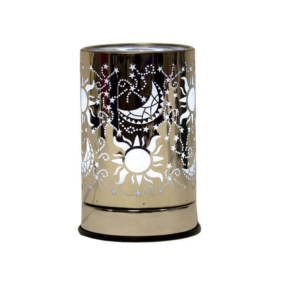 Aroma Moon and Stars Glittery Design 3D Touch Electric Wax Melt Burner AR1277