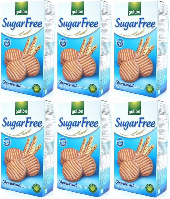 Gullon Shortbread Sugar Free Biscuits 330g x 6