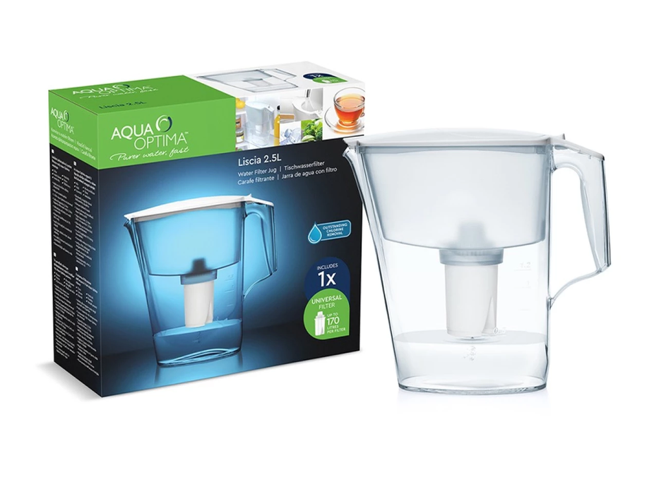 Aqua Optima Liscia 2.5 Litre Water Jug With Universal Filter