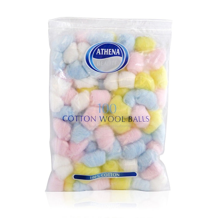 Athena Cotton Balls Col 100Pk