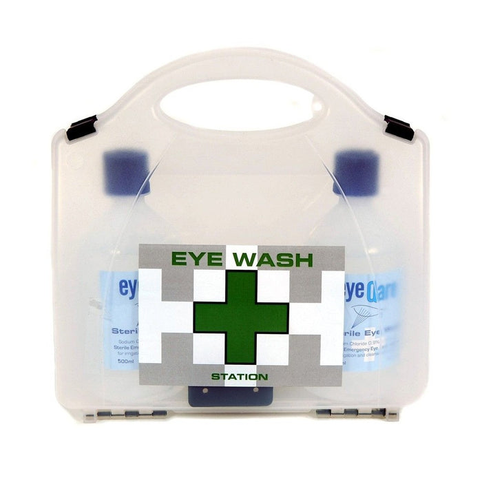 Qualicare Eyewash Case+2X 500ml+2X Eye Pads Wmb