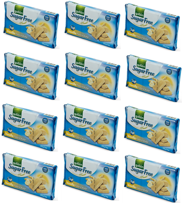 Gullon Sugar Free Vanilla Wafer Biscuits 180g  - Diabetic Friendly