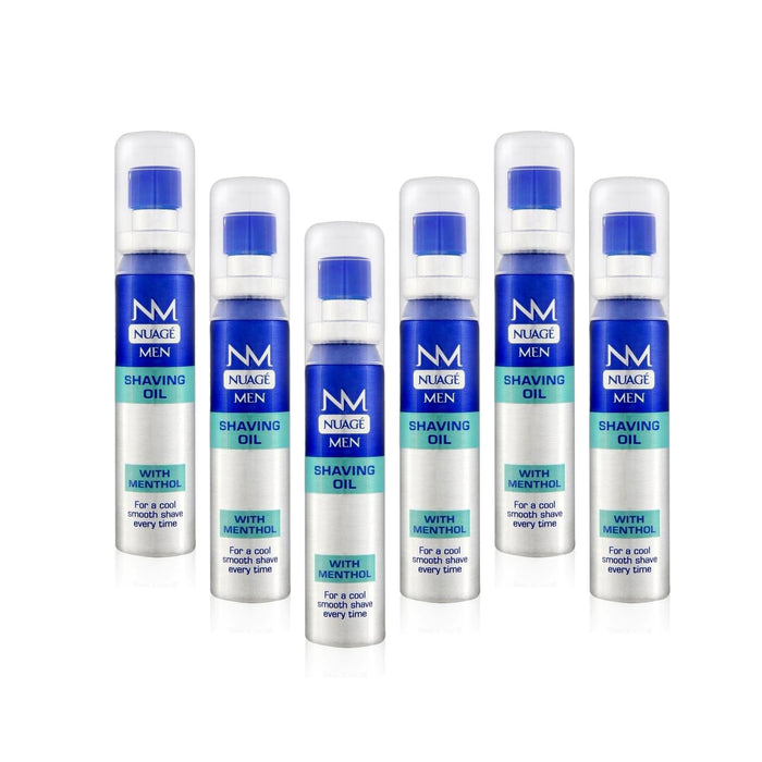 Nuage MEN Shaving Oil Menthol Pre Shave with Pump 25ml (6 Pack)