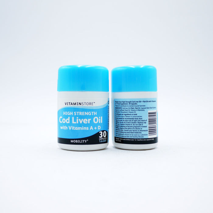 VITAMIN STORE HIGH STRENGTH COD LIVER OIL CAPSULES 30's