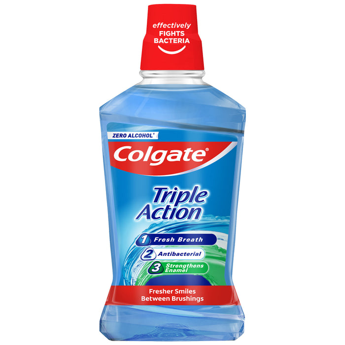 Colgate Mouthwash Triple Action Alcohol Free 500 ml