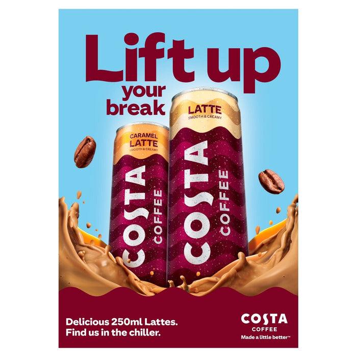 Costa Coffee Latte Can 250ml x 6