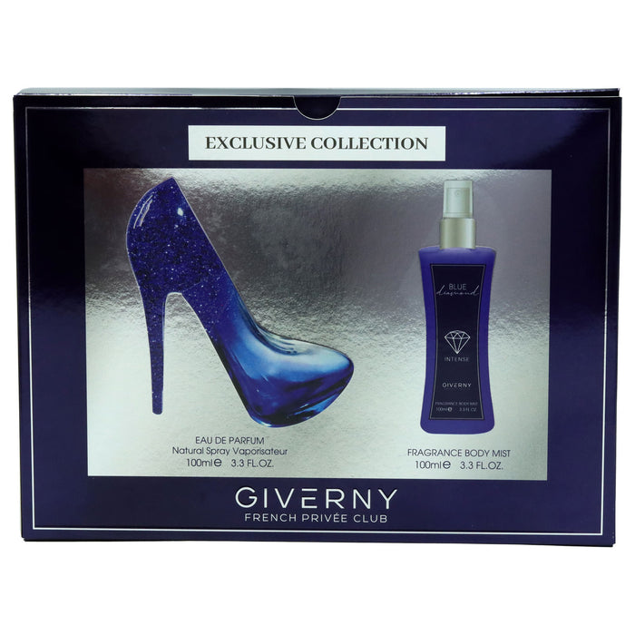 BLUE DIAMOND - 2PCS Gift Set - 100ml EAU DE PARFUM   100ML BODY MIST x 1