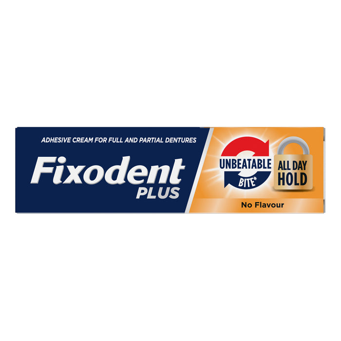 FIXODENT PLUS UNBEATABLE BITE (Adhesive Cream for Full or Partial Dentures) 40gm