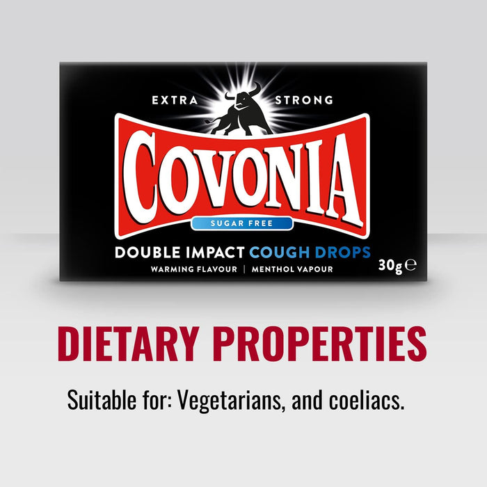 COVONIA COUGH DROPS SUGAR FREE 30GM