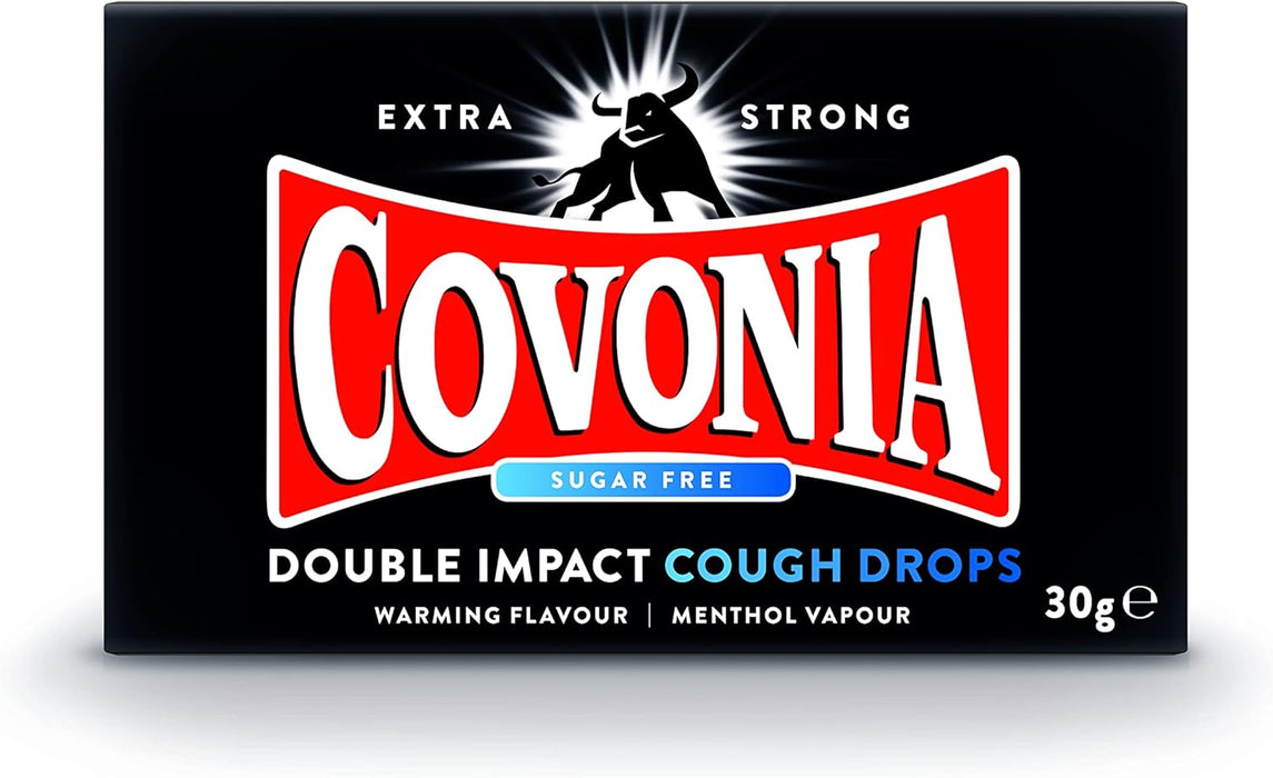 COVONIA COUGH DROPS SUGAR FREE 30GM