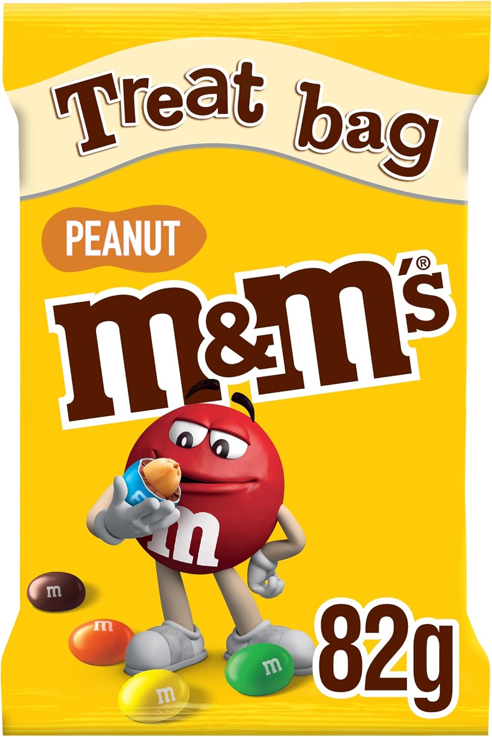 M&M's Peanut Chocolate Treat Bag 82gm — first4health