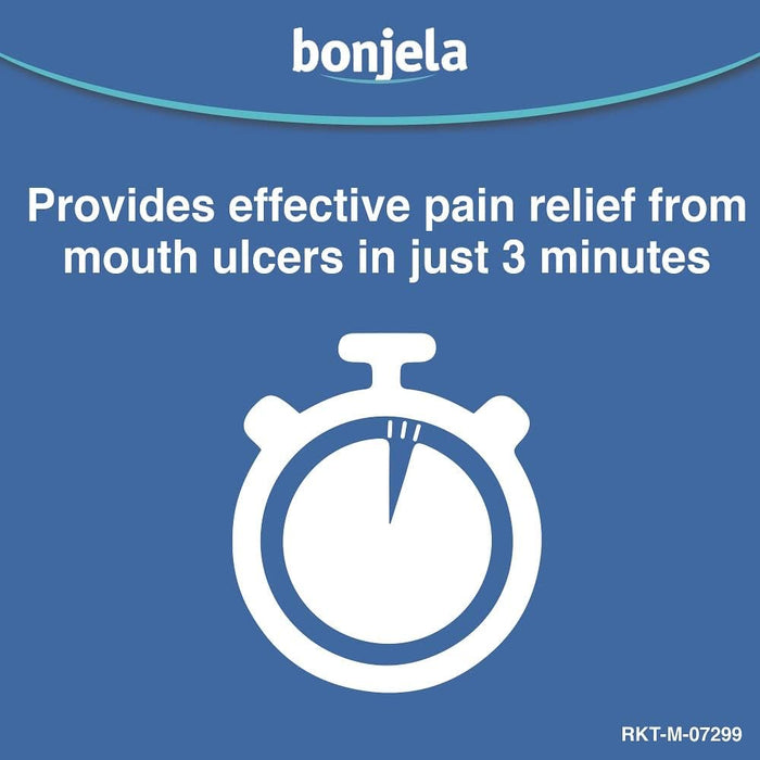 Bonjela 15g x 2 - Oral Gel - Fast Acting Pain Relief For Mouth Ulcers, Cold Sores, Swelling, Infection, Suitable With Dentures, Adult Treatment, Quick Medication Solution