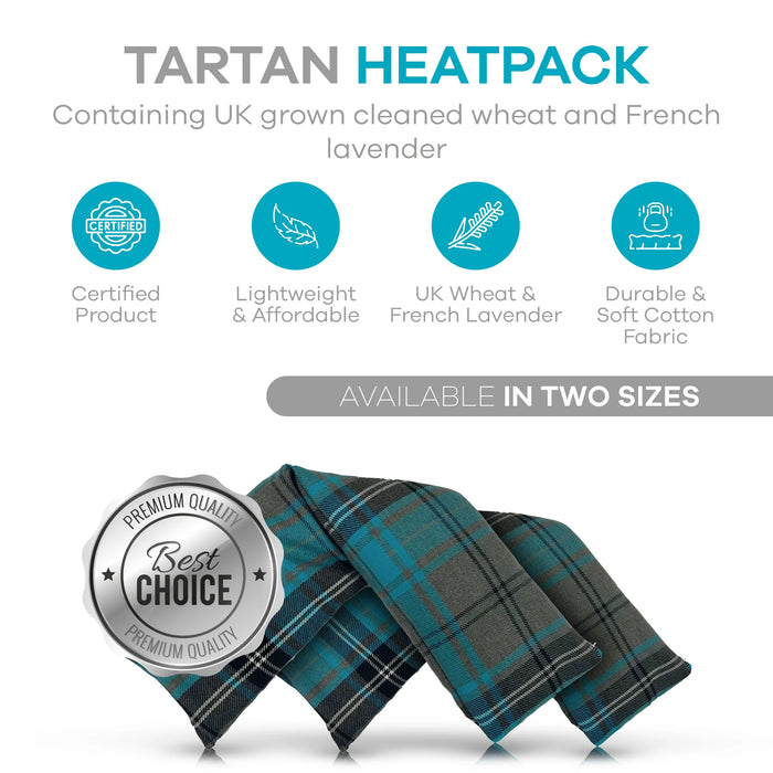 The Heatpack Company Tartan Heatpacks Large Size [Random colors] - Made in UK