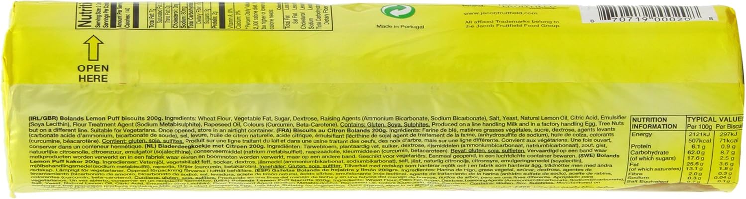 Bolands Lemon Puffs 200g (Pack of 3)