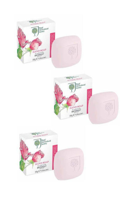 Bronnley England Royal Horticultural Society Rose Scented hand Soap 50gm