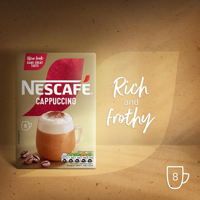 Nescafe Frothy Cappuccino 8 Pack x 1