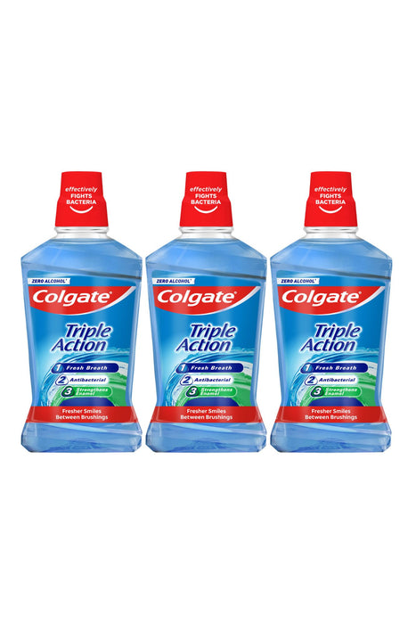 Colgate Mouthwash Triple Action Alcohol Free 500 ml