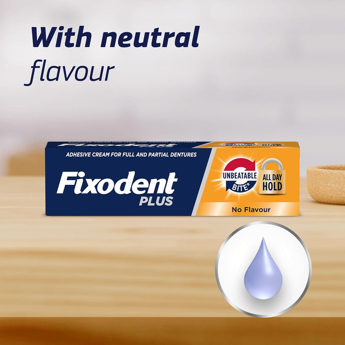 FIXODENT PLUS UNBEATABLE BITE (Adhesive Cream for Full or Partial Dentures) 40gm